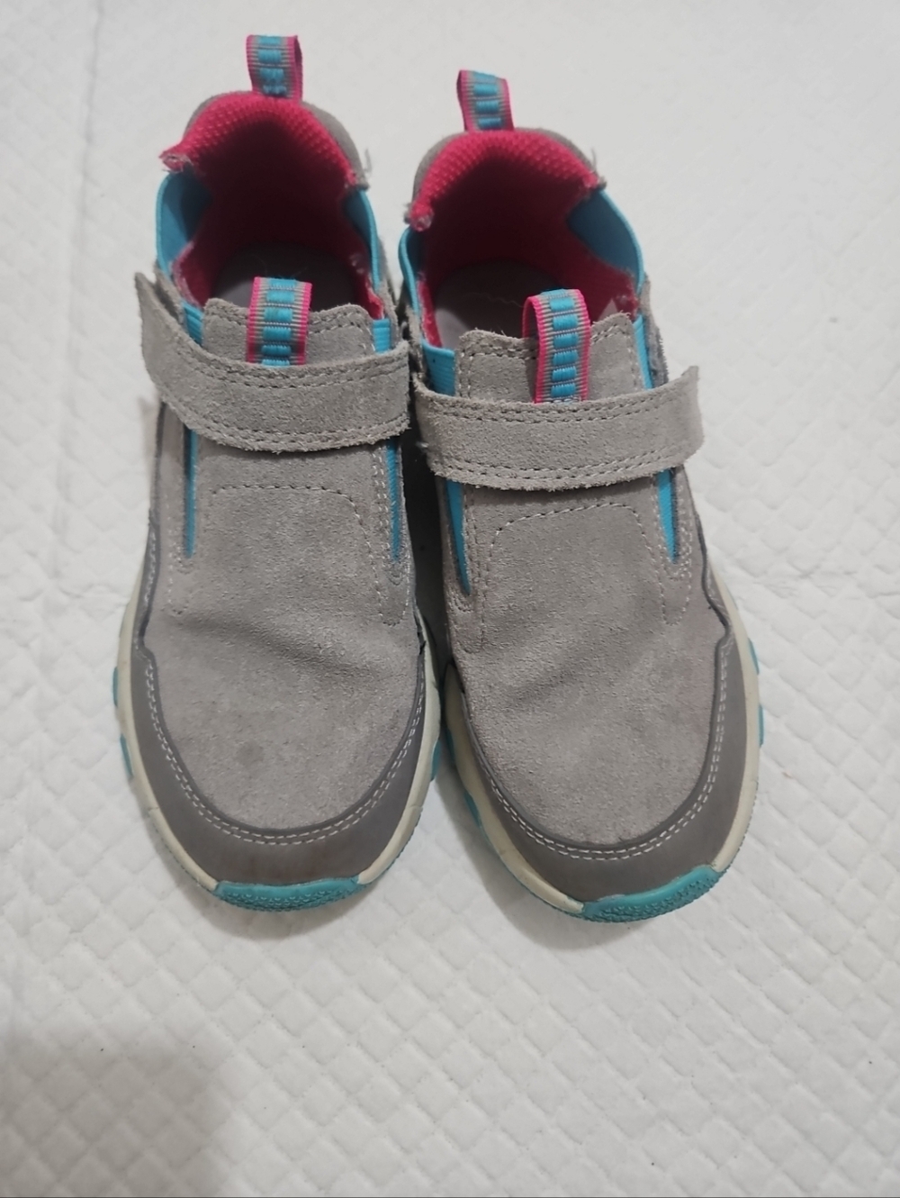 Merrell Girls Free Roam Junglr Moc Sneakers  Casual Suede  Gray,teal ,pink Sz 13